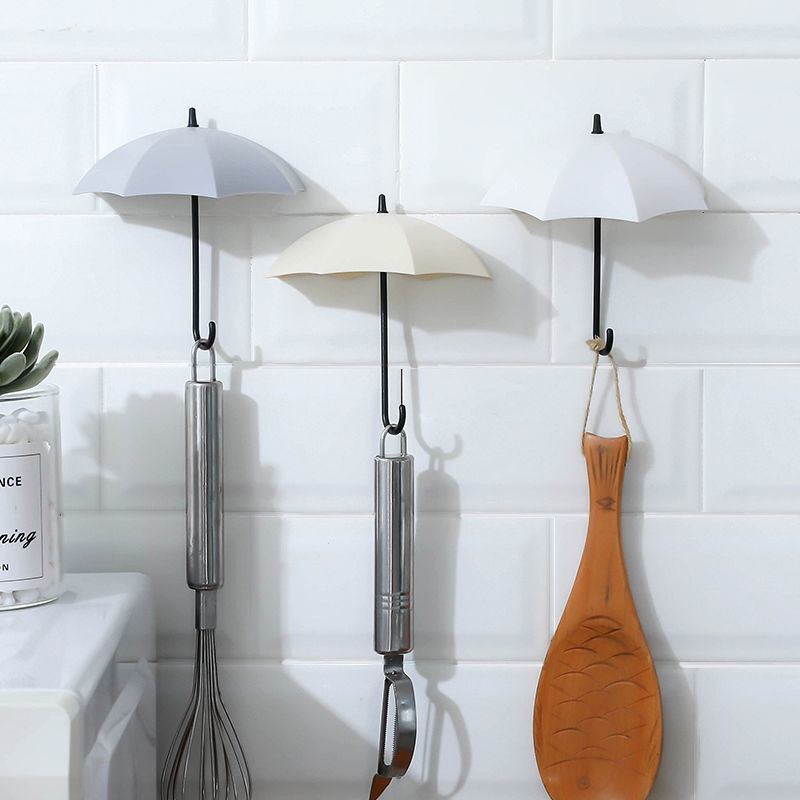 Móc Treo Dù Gắn Tường Không Cần Khoan Siêu Dính Thiết Kế Dễ Thương Tiện Dụng Cho Nhà Bếp / Nhà Tắm