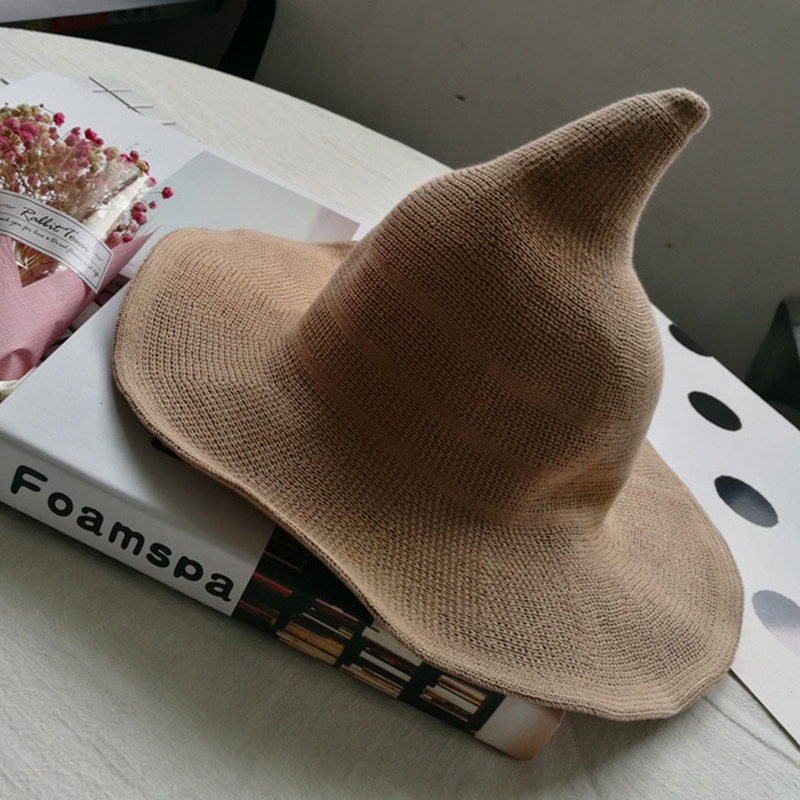 Nón Tai Bèo Rộng Vành Chất Liệu Cotton Thoáng Khí Phong Cách Phù Thủy Thời Trang Hàn Quốc Cho Nữ