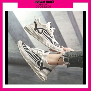 Giày sneaker cổ chun cực đẹp Hot Trend - Kèm clip và ảnh thật - Ds06