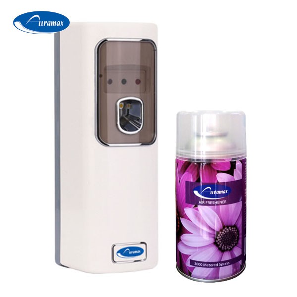 Bộ máy xịt phòng tự động Auramax AU14 + Chai xịt phòng Auramax 300ml
