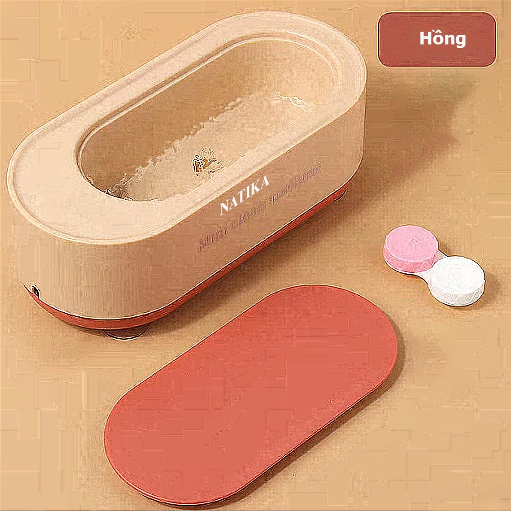 Máy Rửa Kính Mắt, Làm Sạch Trang Sức Bằng Sóng Âm Đa Năng Nhỏ Gọn Tiện Lợi - 45000Hz