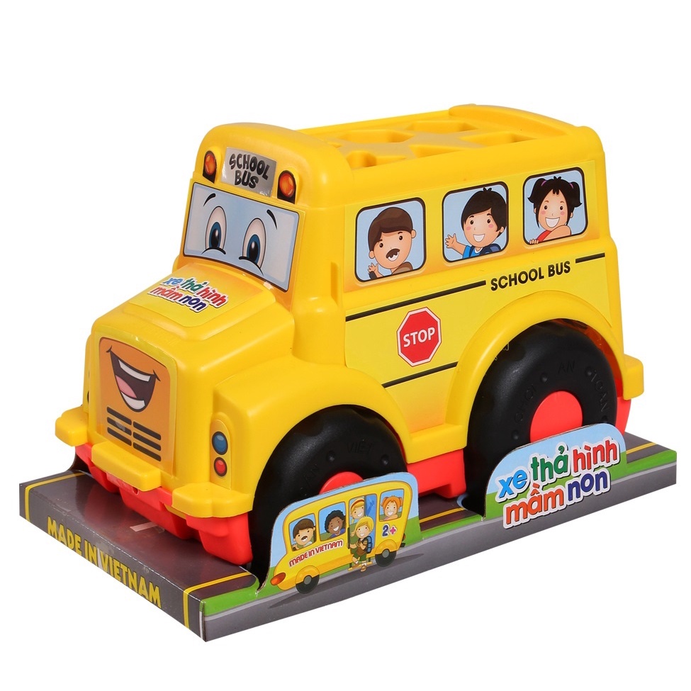 Đồ Chơi Xe Bus Thả Hình Khối Loại Lớn Hàng Việt Nam Cho Bé