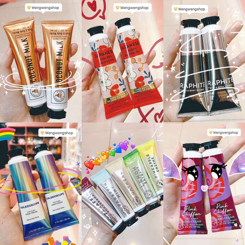 (Fullsize 29ml) Kem tay Bath & Body Works Hand Cream được chọn mùi
