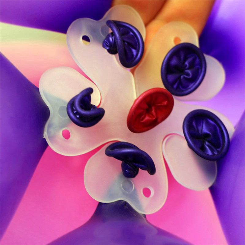 Set 20 Kẹp Bong Bóng Hình Bông Hoa