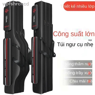 ❆Túi câu cá không thấm nước dày vải Oxford túi đựng cần câu cá túi đựng đồ câu cá 1,2 mét 1,25 mét hai lớp ba lớp túi cầ
