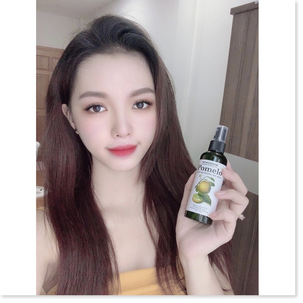 Liệu trình 4 chai Xịt dưỡng tóc Tinh Dầu Bưởi trị rụng tóc Pomelo (100ml x 4)