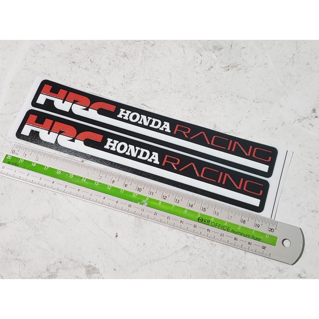 2 TEM DÁN PHUỘT XE HONDA RACING | YAMAHA NỔI 3D KIỂU THÁI