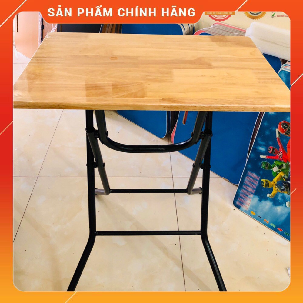 ⚡️ Bàn gấp chân cao gỗ cao su 40x60cm nhỏ xinh