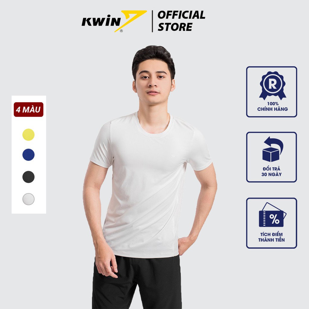 Áo thun nam ngắn tay cổ tròn KWIN chính hãng màu sắc trẻ trung, chất liệu mềm mại, thoáng mát KTS007S9