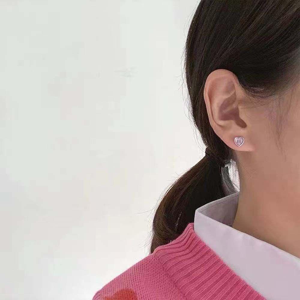 Bông Tai Hình Trái Đào Màu Hồng Dễ Thương Phong Cách Trung Hoa WMES15H Y2k