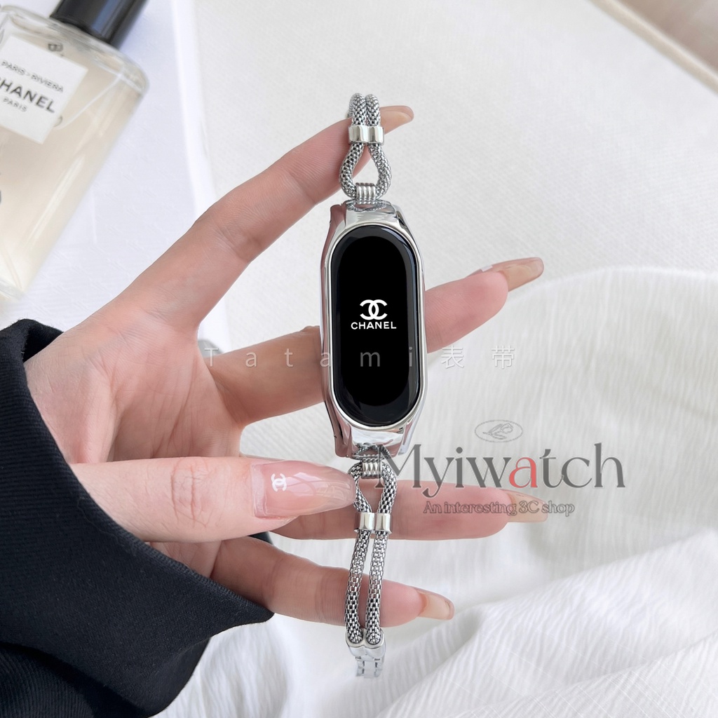 Dây Đeo Tay Bằng Thép Không Gỉ Hình Chữ U Cho Xiaomi Mi 7 6 5 4 3 Mi Band 7 6 5