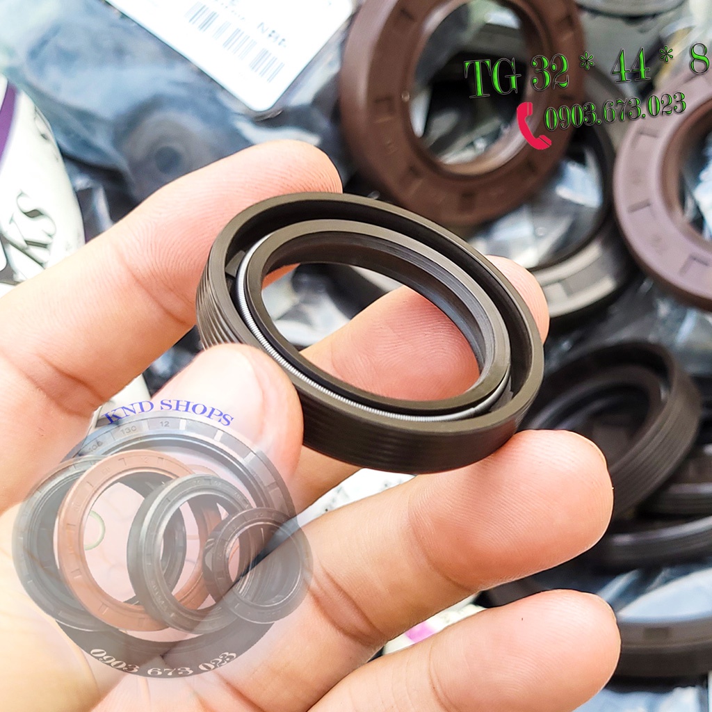 Phốt dầu SVKS TG 32*44*8, Phớt chặn nhớt piston máy rửa xe đầu rời và trục pully dẫn động ô tô xe công trình |KND Shops
