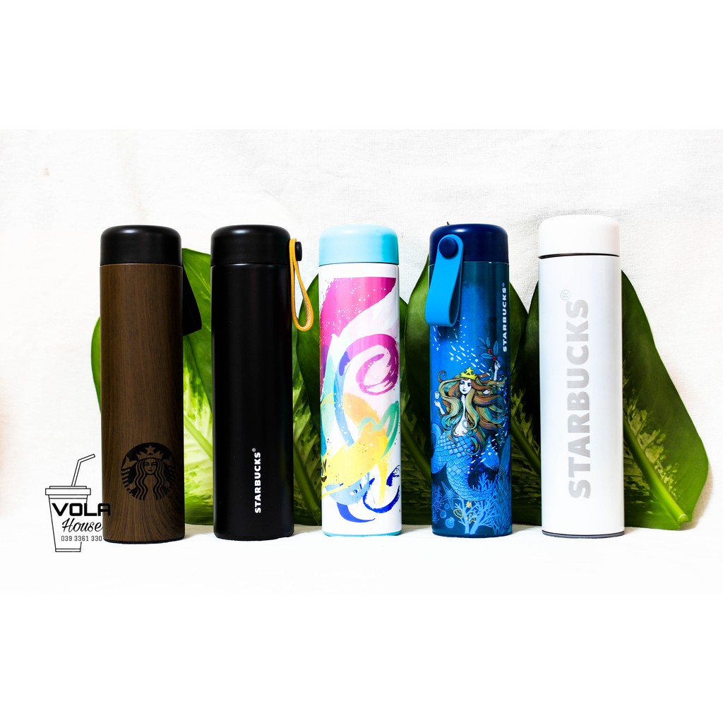 Bình giữ nhiệt CHÍNH HÃNG Starbuck Saddle Black 2019 đen nhám  500ml