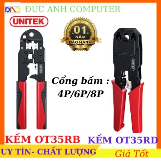 Kìm Bấm Dây Cáp Mạng UNITEK OT35RB/ OT37RD , Chính Hãng Phân Phối , Bảo Hành 18 Tháng