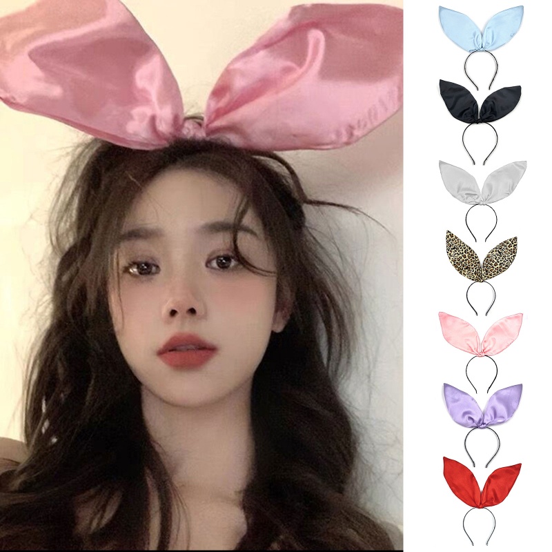 Băng Đô Cài Tóc Hình Tai Thỏ Dễ Thương Cho Bé Gái