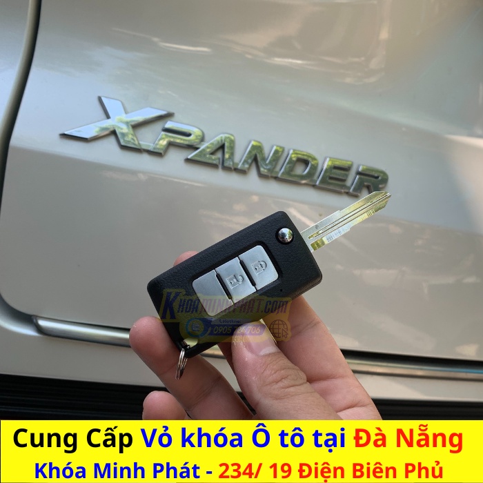 Vỏ chìa khóa xe Mitsubishi Xpander, Attrage, Triton, Mirage, Pajero sport V55