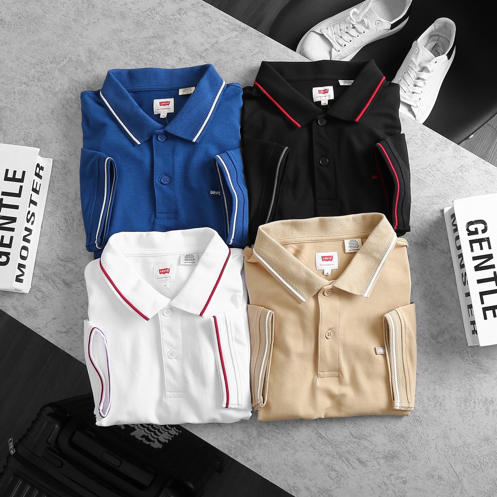 Áo thun có cổ dòng Pique viền cổ + tay1 chiếc áo thun có cổ SlimFit siêu đẹp siêu chất nhất shopee ✔️POLV51✔️