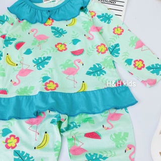[MINKYMOM] Bộ dài thun lạnh cổ bèo lá sen