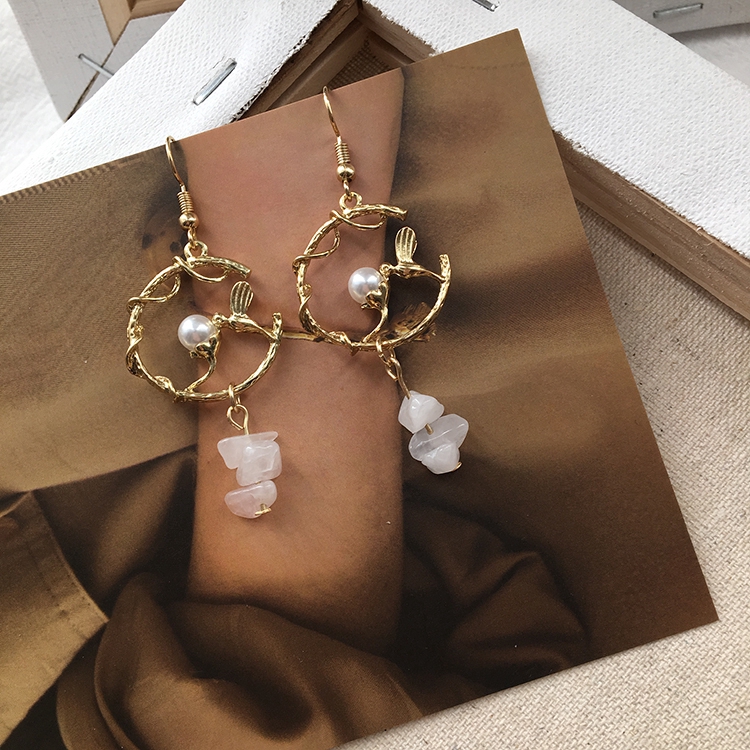 Khuyên tai kiểu dáng thanh lịch phong cách Hàn Quốc cho nữ