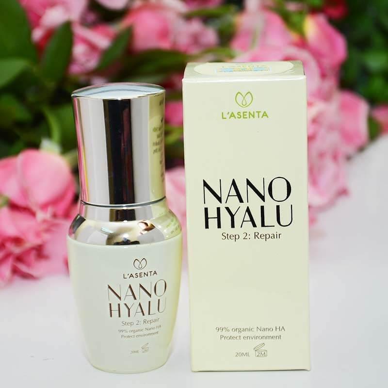 Serum Cấp Nước Da Mặt, Dưỡng Ẩm, Phục Hồi Da Nano Hyalu L'asenta 20ml [ Hàng Chính Hãng ]