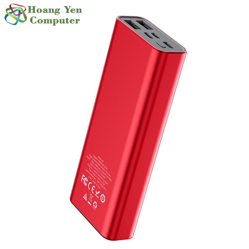 Sạc Dự Phòng 10000mAh Mini Hoco J46 3 Cổng Sạc Vào, 2 Cổng Sạc Ra - BH 1 Năm - Hoàng Yến Computer