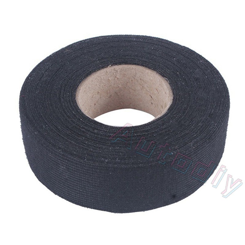 Cuộn băng keo vải 15m kháng mòn cách nhiệt chuyên dụng cho hệ thống dây điện xe hơi Băng dính vải chịu nhiệt làm dây điện ô tô có thể xé bằng tay