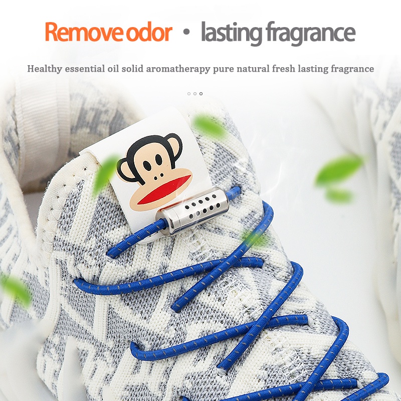 1 Cặp Dây Buộc Giày Hình Viên Nang Kim Loại Phản Quang Co Giãn Không Cần Buộc