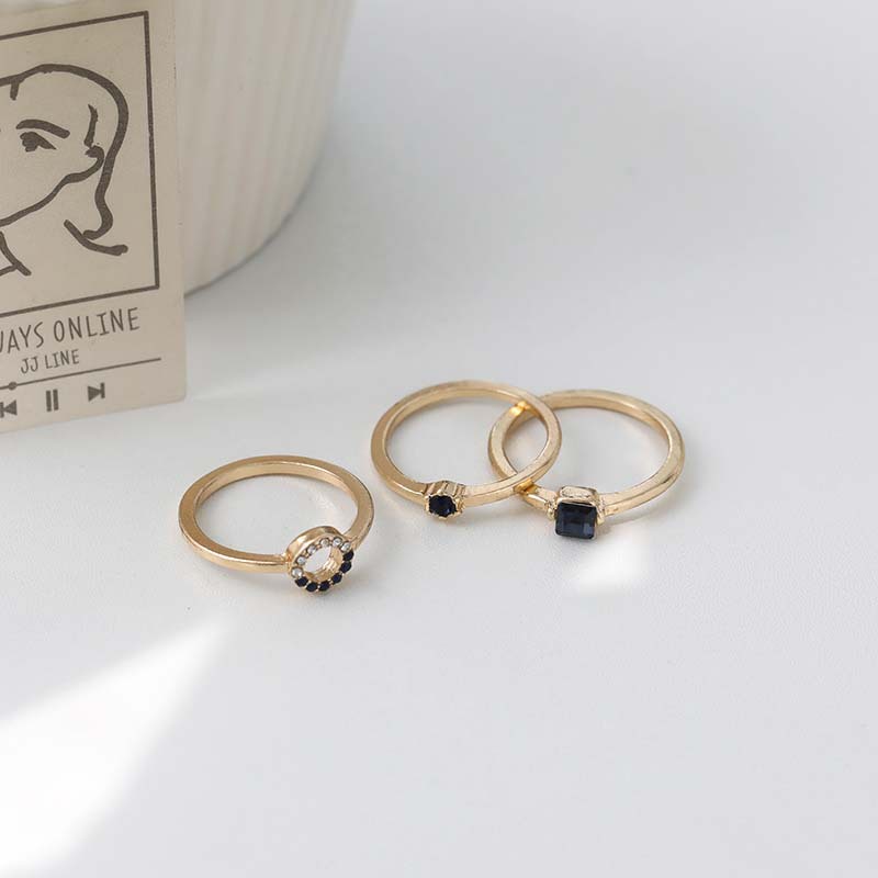 Set 3 Nhẫn Đeo Khớp Ngón Tay Thời Trang Cho Nữ