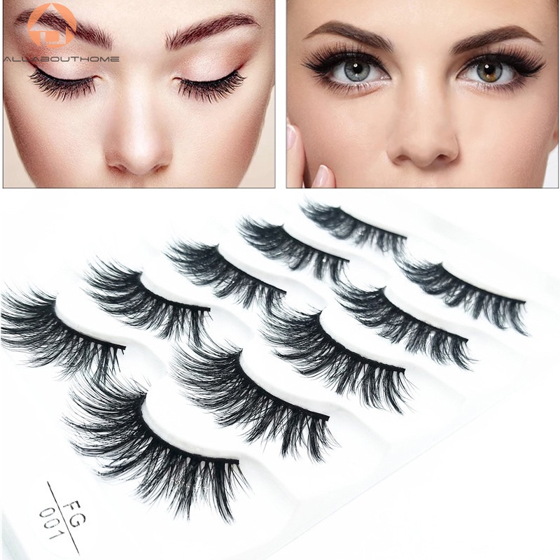 5 Cặp lông mi giả 3D mềm mại có thể tái sử dụng

