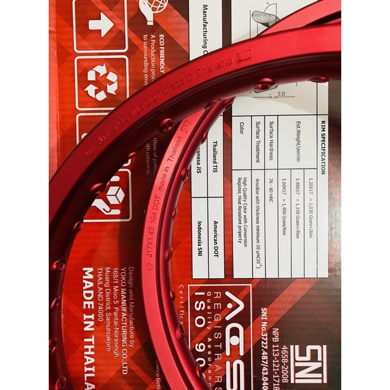 Niềng YOKO lẻ 1 cái 1.4 or 1.6