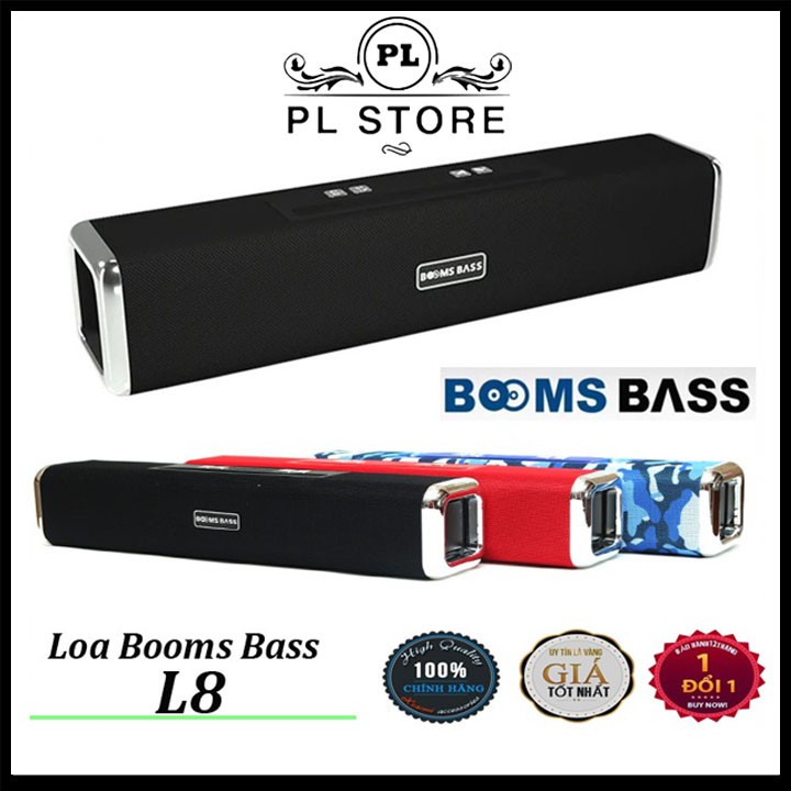 💥BẢO HÀNH 1 NĂM💥 Loa Bluetooth Bombas L8-Dáng Dài Có Khe Để Điện Thoại, Siêu Trầm, Siêu Bass Hỗ Trợ Thẻ Nhớ Usb