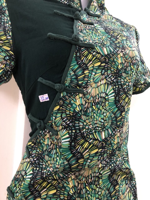 Đầm sườn xám si tuyển  eo 72cm
