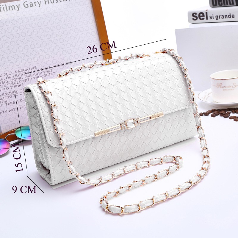 Túi Đeo Chéo, Túi Đeo Chéo T20 Caro Lớn  Màu Trắng