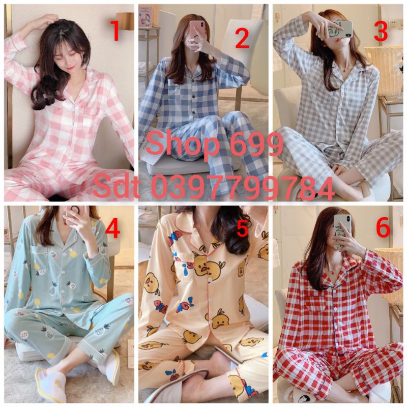 ĐỒ BỘ PIJAMA DÀI TAY HÀNG ĐẸP CHẤT LƯỢNG