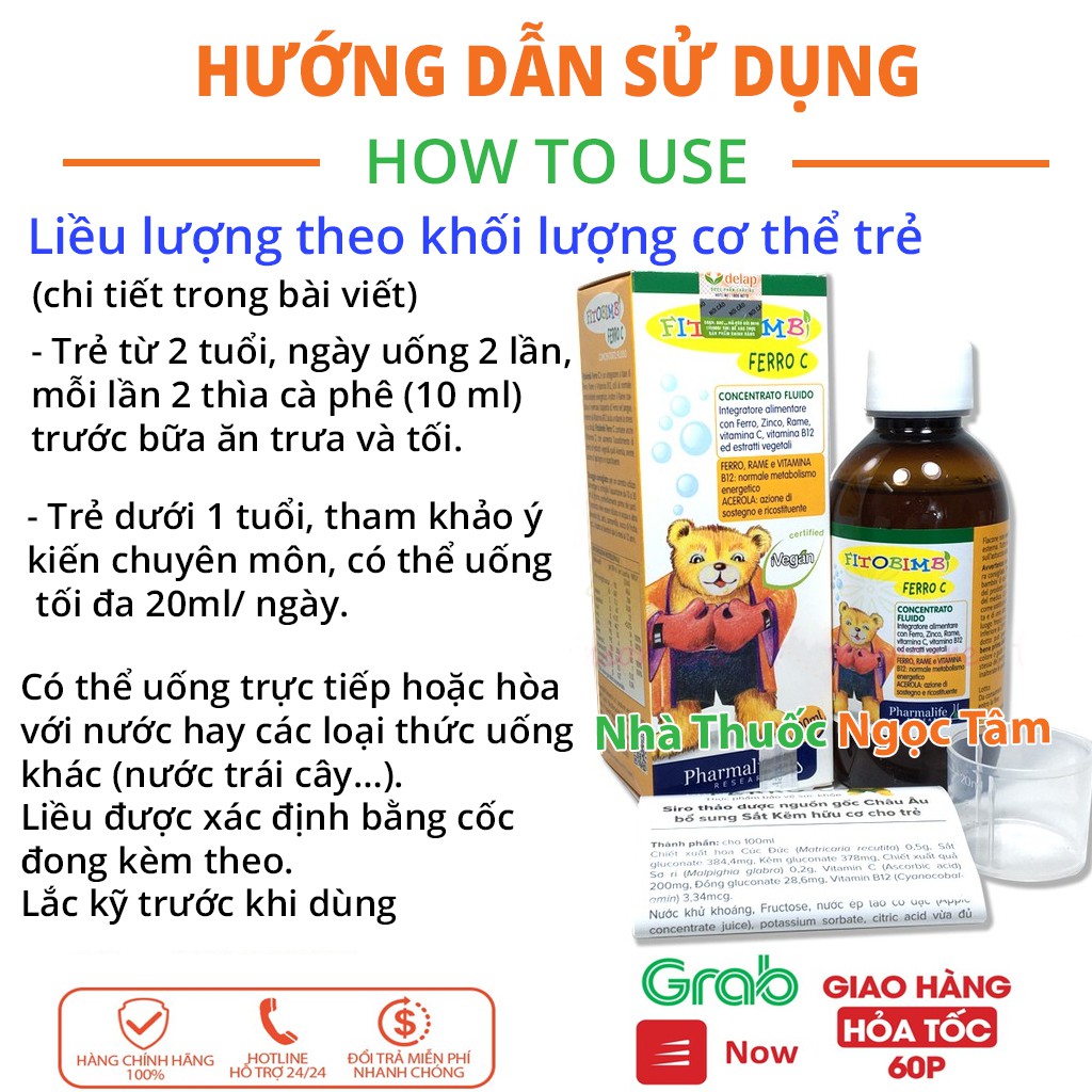 ✔️(Tặng Quà) Siro Ferro C Bimbi bổ sung sắt, Vitamin C, kẽm giúp bé khỏe mạnh, tăng đề kháng - nhập khẩu chính hãng