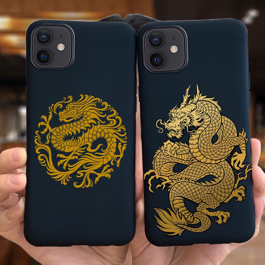 Ốp điện thoại TPU mềm hình con rồng màu kẹo cho iPhone 6 6s plus 11 11pro 11promax X XR XS 7 7plus 8 8plus