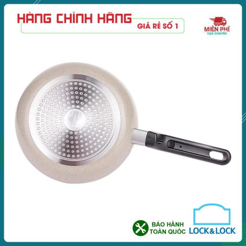 CHẢO ĐÁ LOCK&LOCK COOKPLUS HARD 6223-22CM, lòng chảo làm bằng chất teflon cap cấp