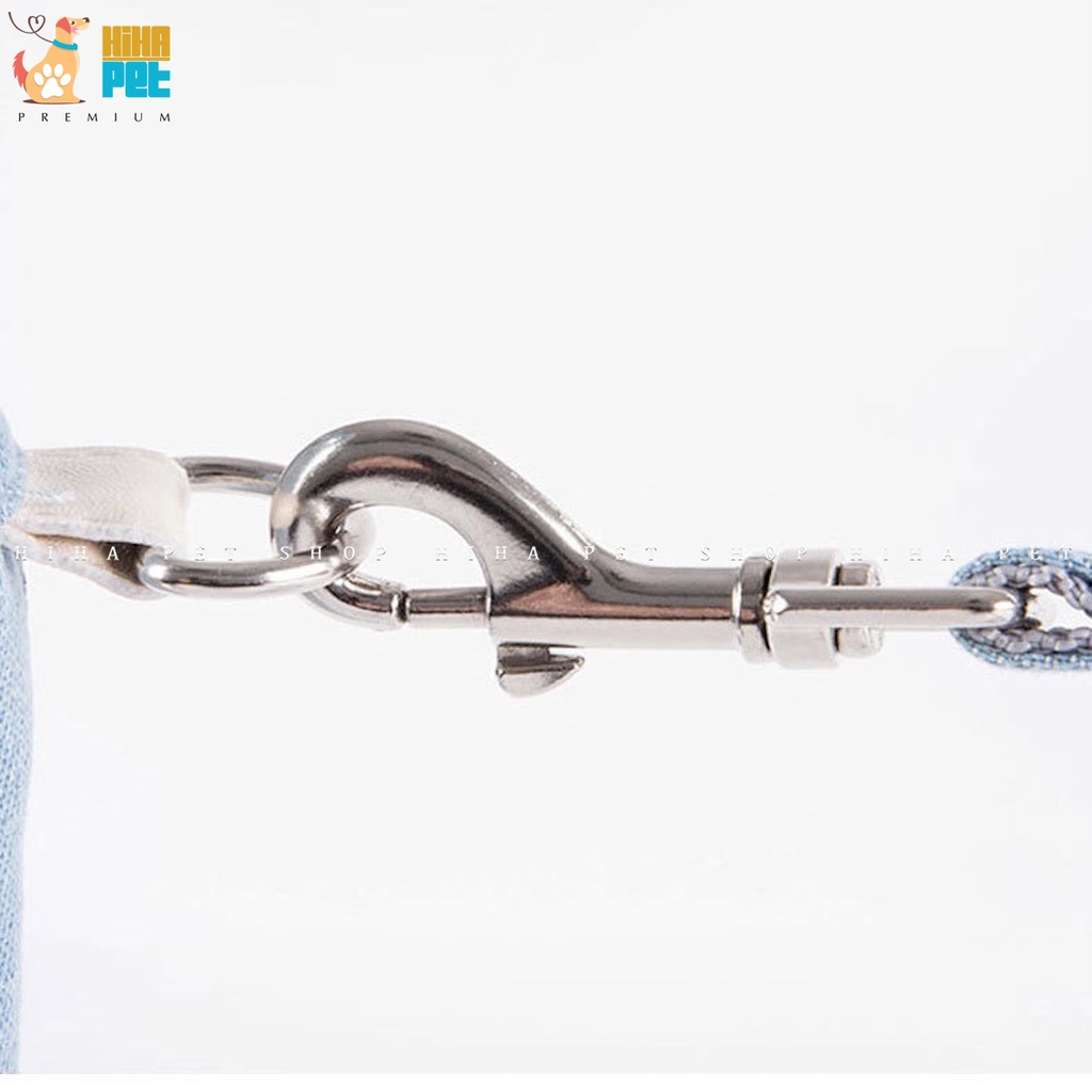 Dây Dắt Chó Mèo Đi Dạo Dễ Thương Gồm Yếm Hàn Quốc Trước Ngực Kèm Dây Dắt Cao Cấp Hihapet.