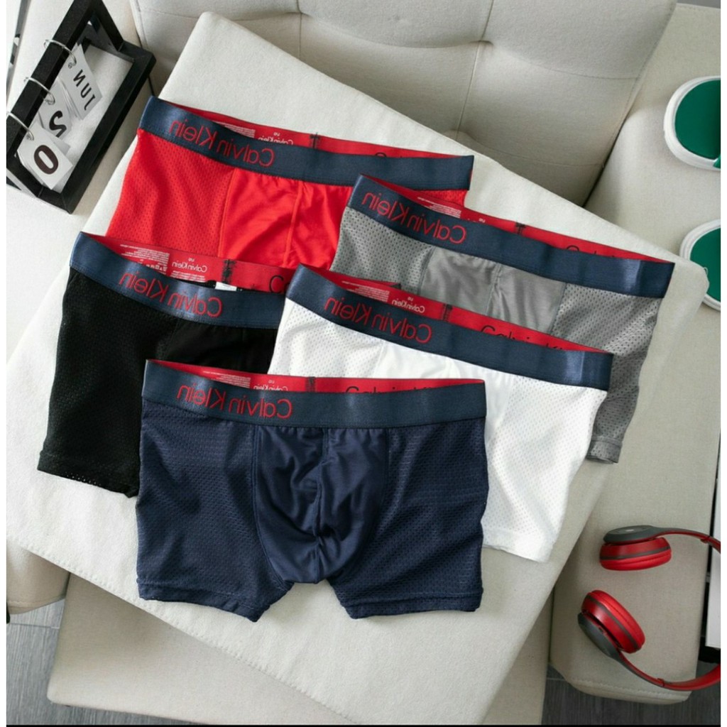 [Cotton cao cấp] Quần lót nam sịp đùi boxer thông hơi C.K|1A