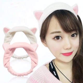 Băng Đô Rửa Mặt Tai Mèo Nhung