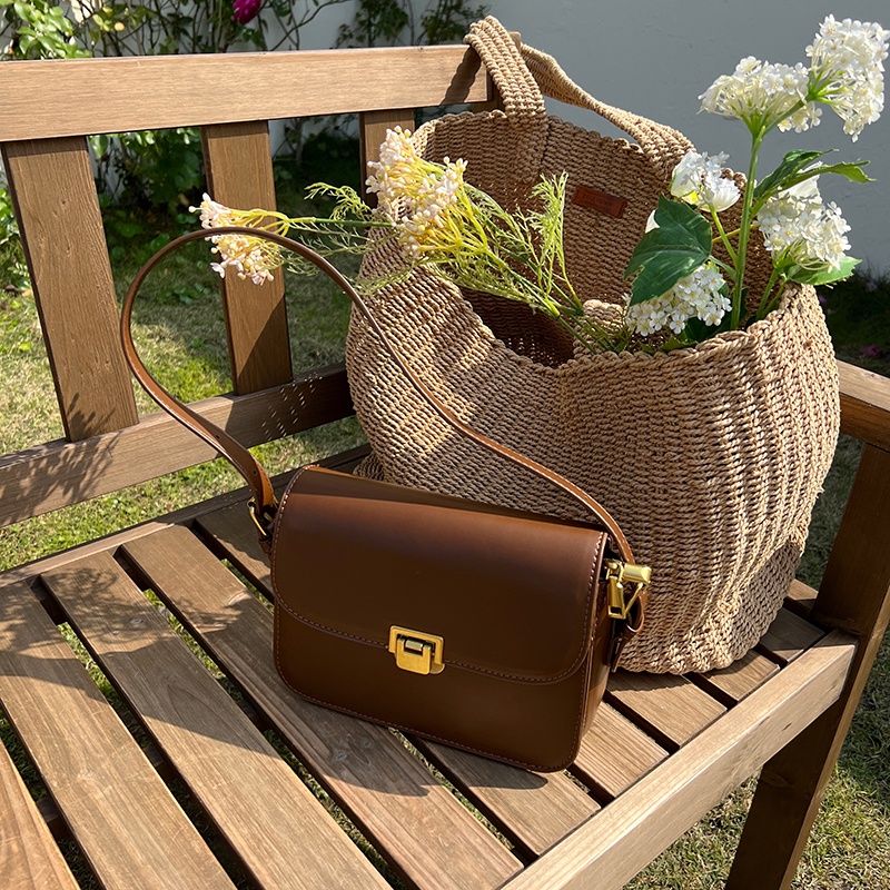 Túi đeo chéo IELGY màu nâu sang trọng thời trang cho nữ