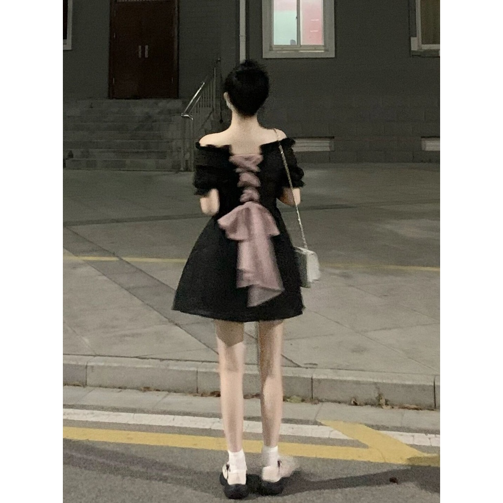 Đầm Mùa Hè Tay Ngắn Thắt Nơ Phong Cách Mới Dành Cho Nữ 2022