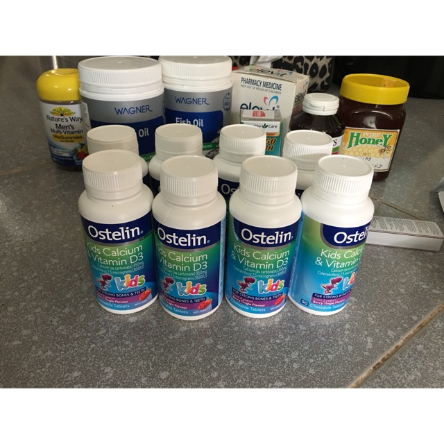[Có tem Chemist]  Canxi ostelin ( 90v nhai)