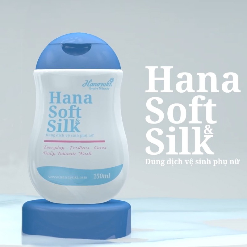 Dung Dịch Vệ Sinh Phụ Nữ Dịu Nhẹ, Khử Mùi Hanayuki Soft & Silk 150g