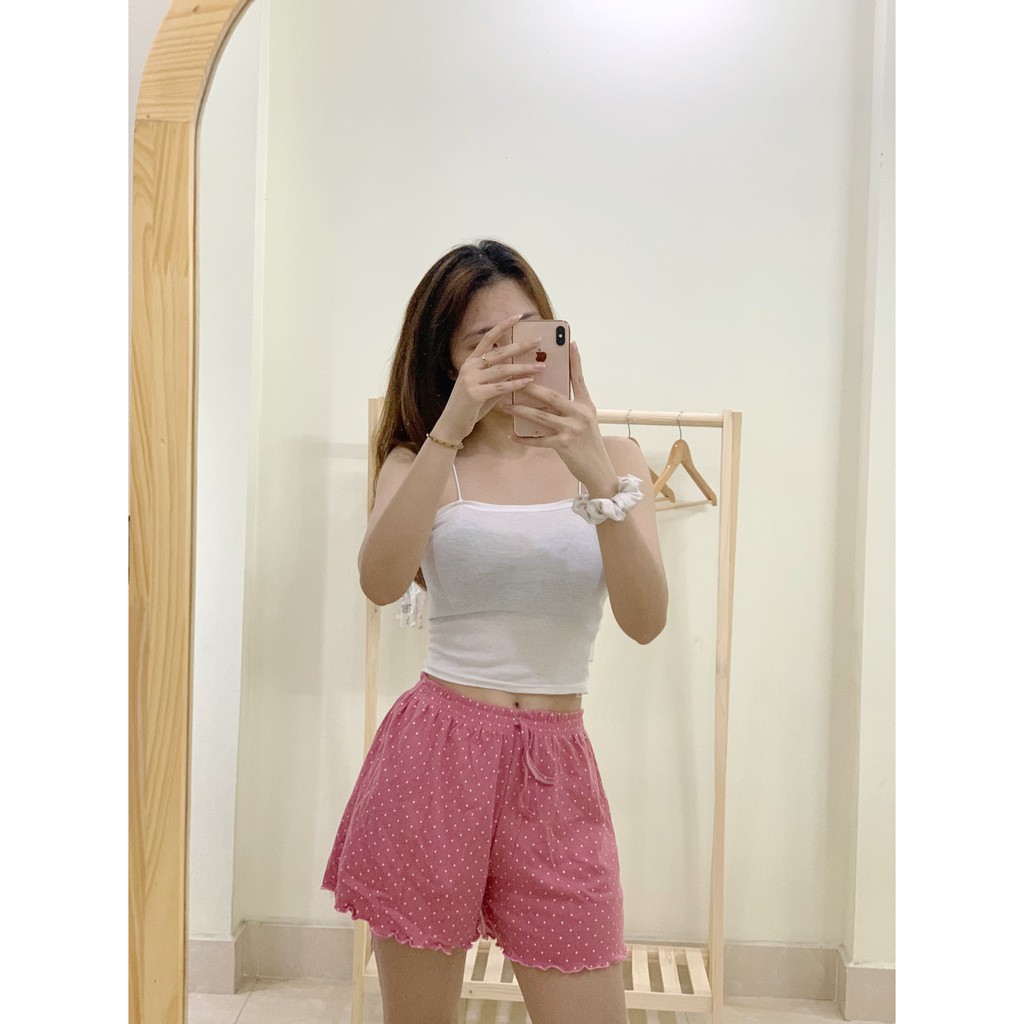 [MẶC NHÀ SIÊU THÍCH] Quần Short Nữ Mặc Nhà, Quần Đùi Nữ, Quần Ngủ Nữ Nhiều Hình Phối Áo 2 Dây Mặc Nhà cực Thoải Mái. | BigBuy360 - bigbuy360.vn