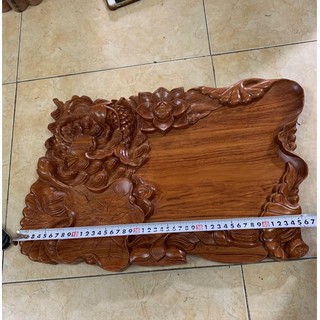 Khay trà gỗ hương liền khối 100% _ hàng loại 1
