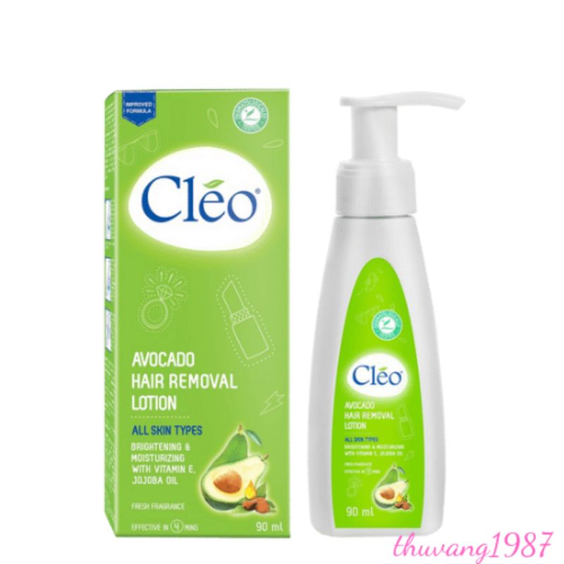 Kem tẩy lông toàn thân CLEO 90ml chiết xuất bơ