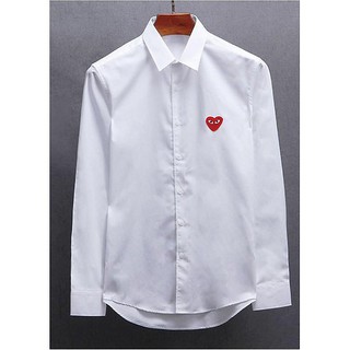 [ MUA 2 GIẢM 30% ] ÁO SƠ MI TIM CỔ BẺ FORM UNISEX RỘNG - Chất sơ mi kate lụa không nhăn cực mát