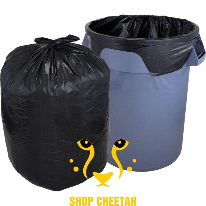 Túi rác sạch không mùi KT: 53cm x 63cm x 0,5kg – Túi đựng rác tiện ích HDPE – Màu đen – Túi dày và sạch không mùi