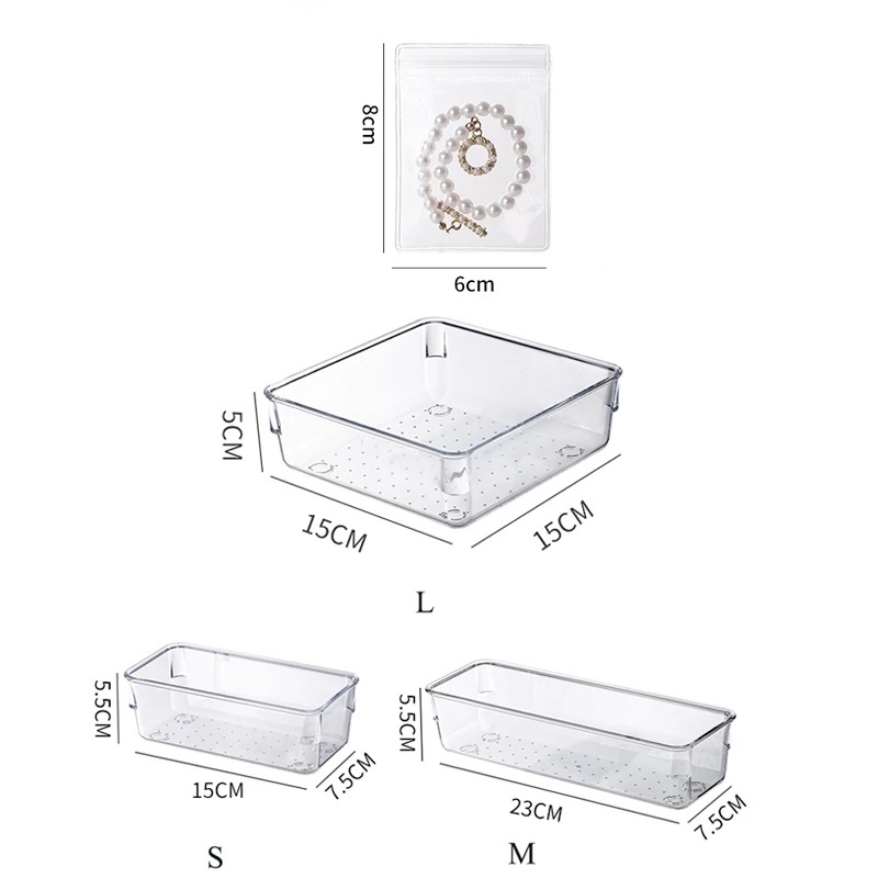 Hộp Đựng Trang Sức Trong Suốt Chống Oxy Hóa Tiện Dụng
